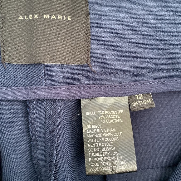Alex Marie size 12 blue dress pants - Picture 2 of 4